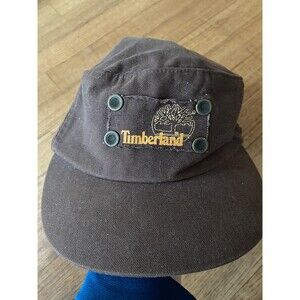 Vintage Timberland Fitted Hat USA made VTG Brown Grunge Utility Gorpcore Street